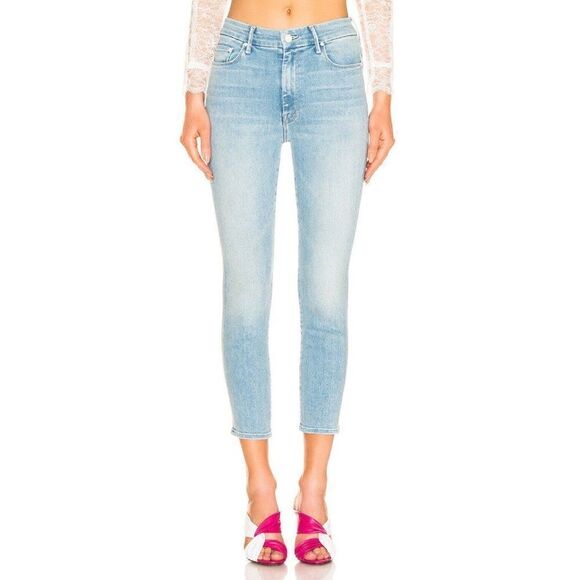 NWT MOTHER Sz 26 THE LOOKER CROP In SWIMMING POOL SUNDAY - Picture 1 of 4